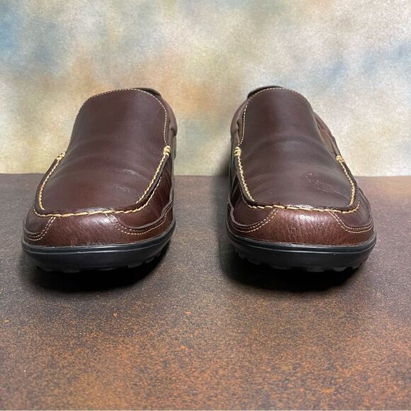 Cole Haan 161 C04059 C8 Tucker Venetian Men's Brown Leather Loafers Size 13M - Picture 4 of 16